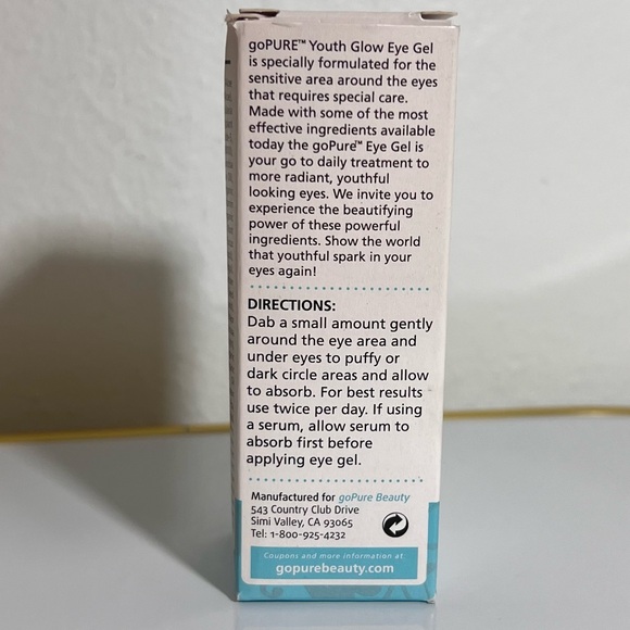 Go Pure Youth Glow Eye Gel restore& renew - Picture 3 of 3